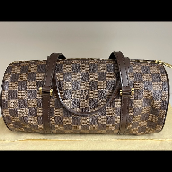 LOUIS VUITTON Papillon Ebene Brown Damier Canvas - Picture 1 of 11